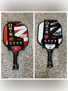 New With Tags Bundle of 2 Onix Z5 Graphite Pickleball Paddles- $180 Retail!